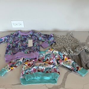 NWT Toddler Girl Bundle - Scoots Inside Out and Quincy Mae